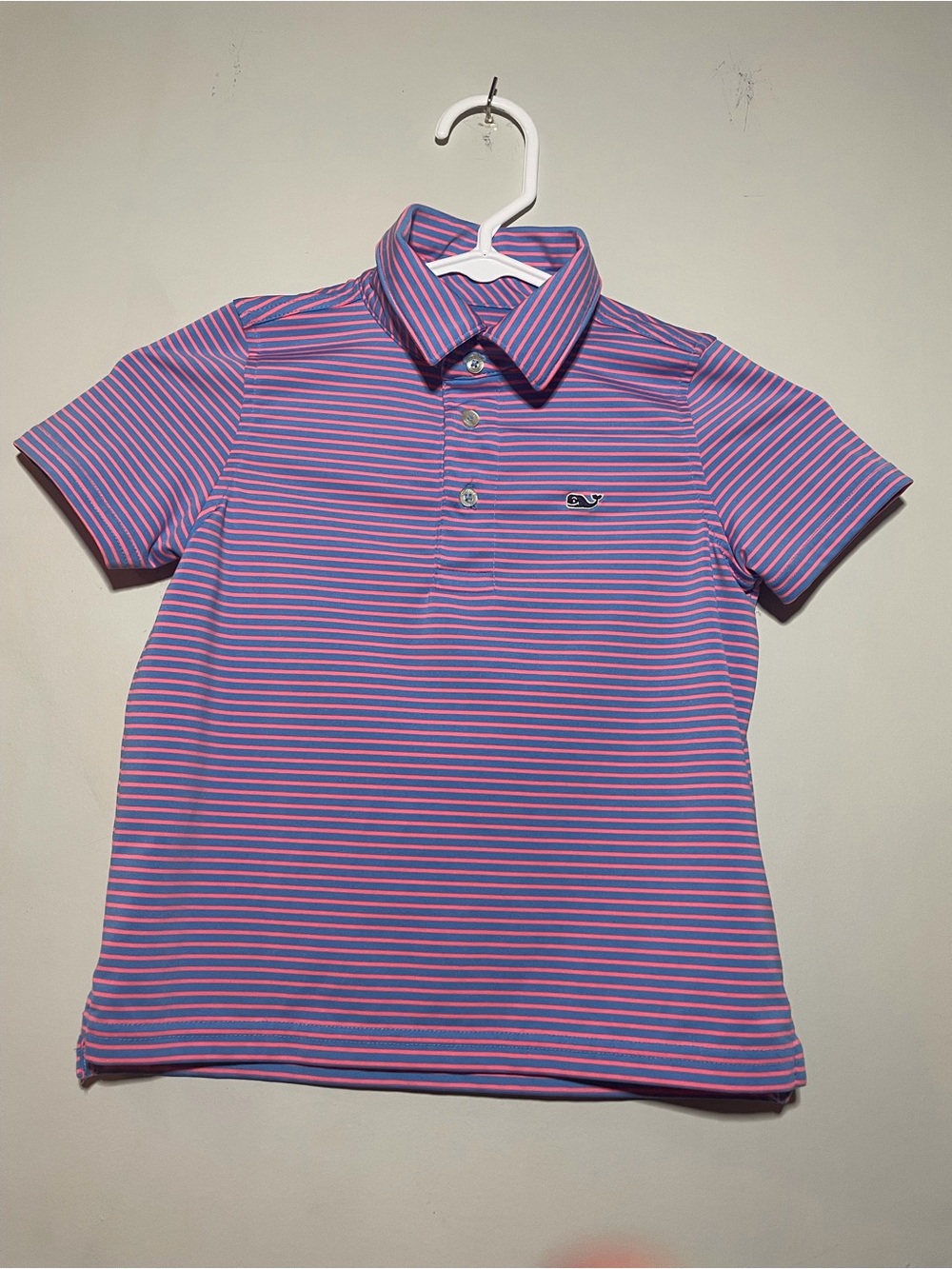 Vineyard Vines Girls' Pink & Purple Striped Polo